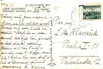 Lázně Velichovky 1938 95 002 ●